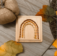 Warm Toned Rainbow String Art