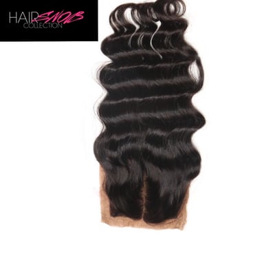 Image of Middle Part Loose Wave Silk Base Closure 