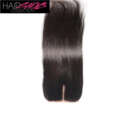 Image of Middle Part Straight Silk Base Closure 