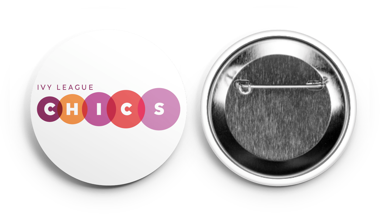 Image of ivy league CHICS logo Button
