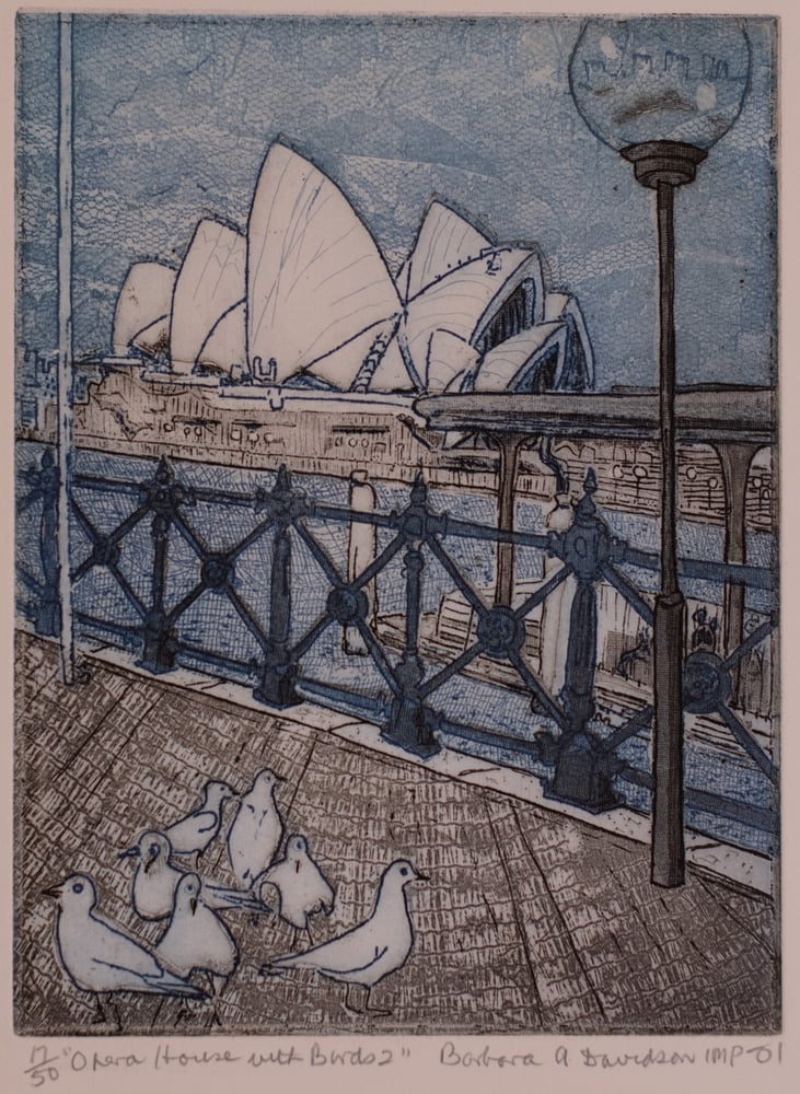 Image of Opera House with birds