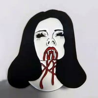 Image 2 of Vampire Girl enamel pin