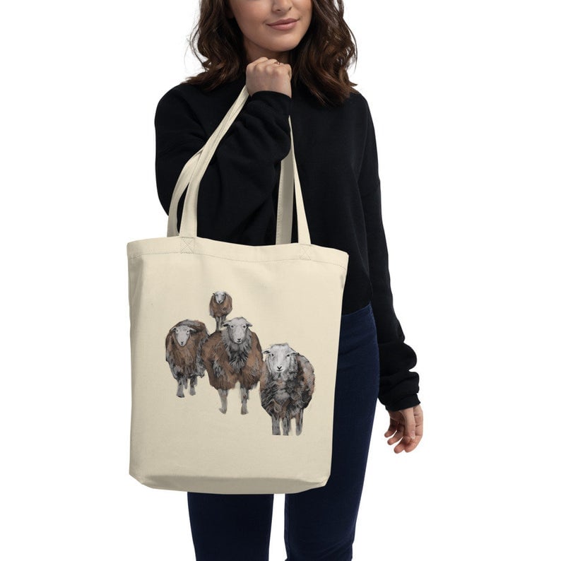 sheep tote bag