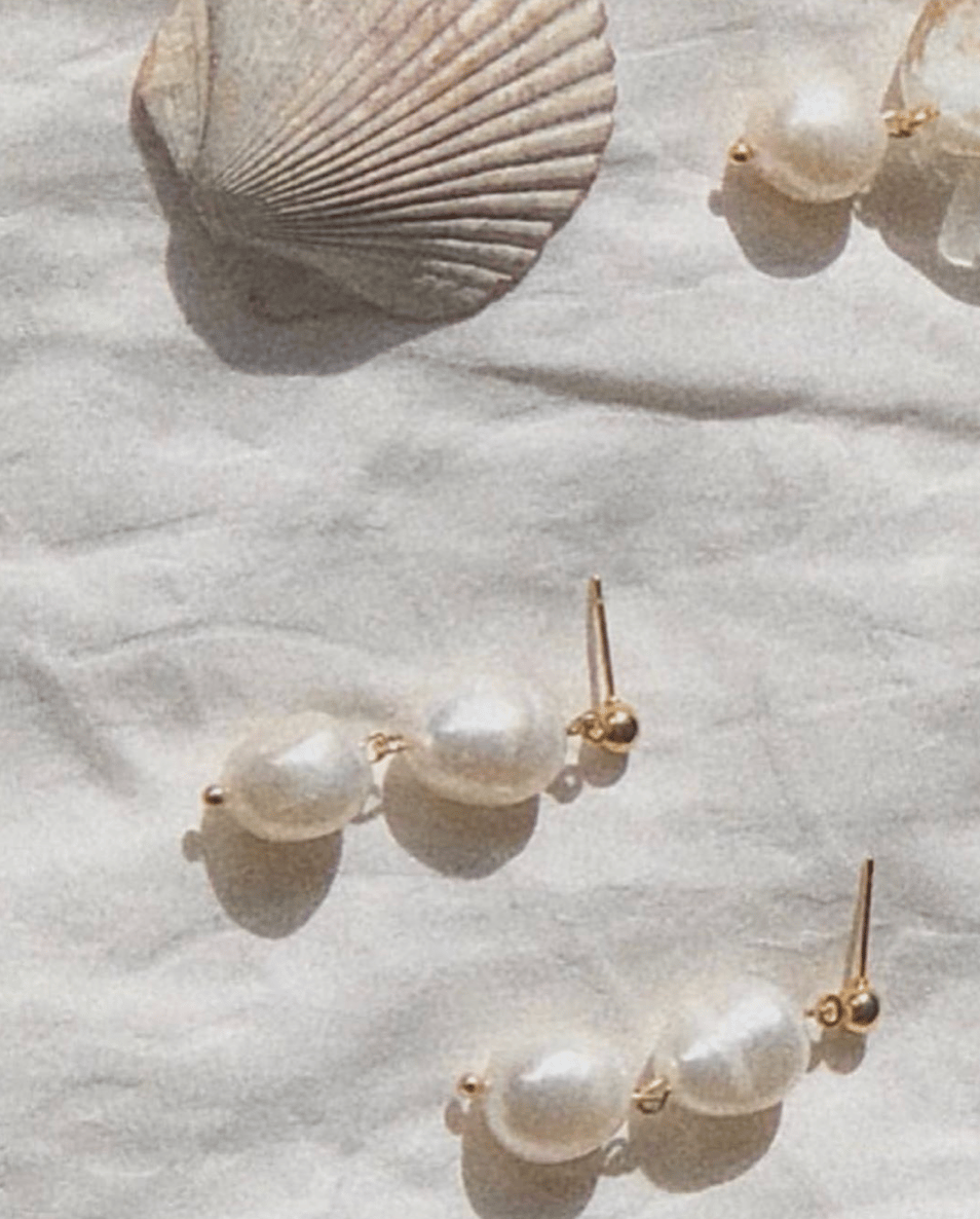 Image of Noor Sea Pearl Earrings 