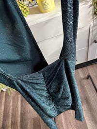 Image 4 of Green metallic dress 