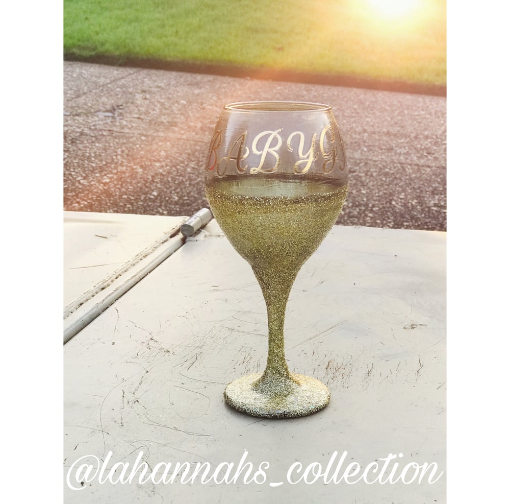 Image of “Babygirl” Wine Glass