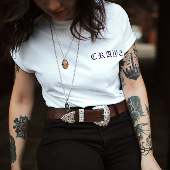 Image of "CRAWE" TEE WHITE