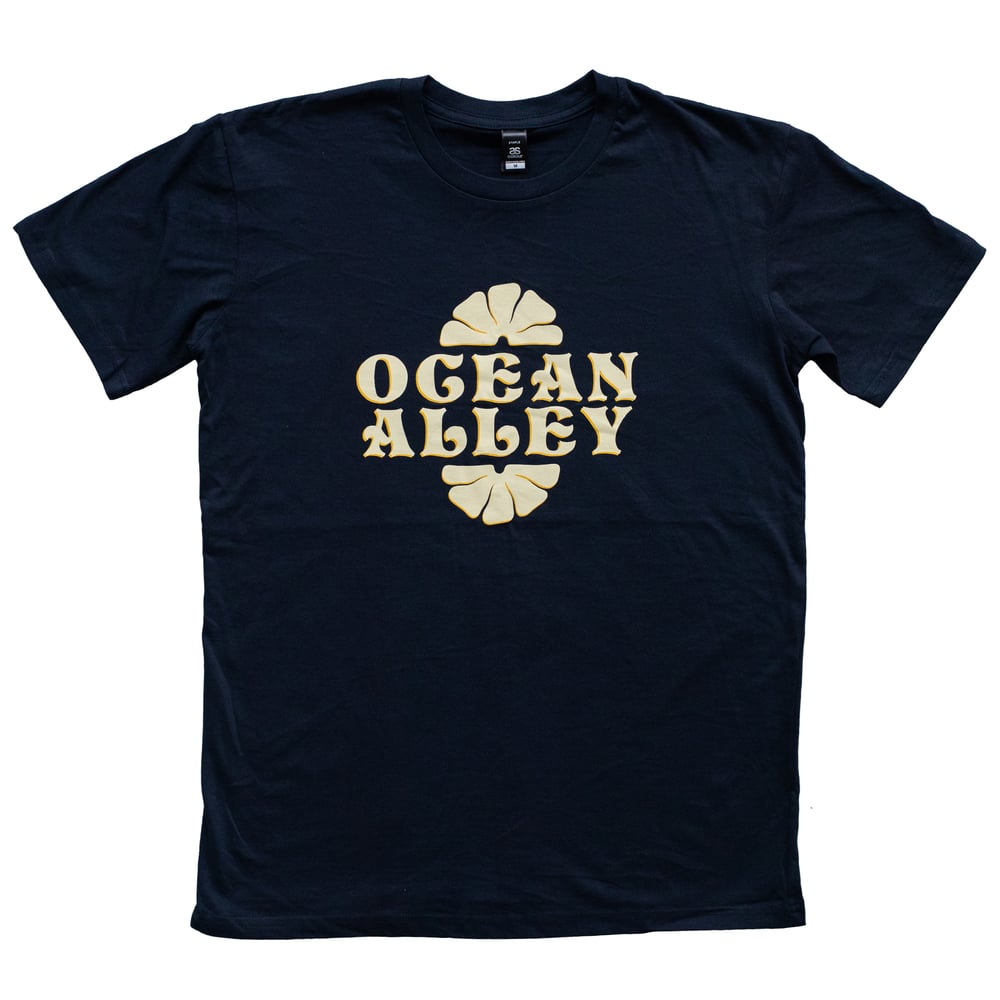 Image of Ocean Alley Logo Navy T-shirt 