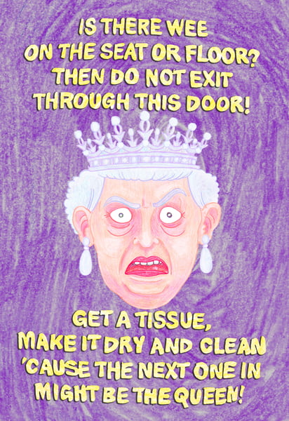 Image of Queen's Toilet Poster