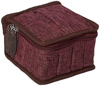 Image 1 of Hemp Bag Essential Oil Travel Case (Burgundy)
