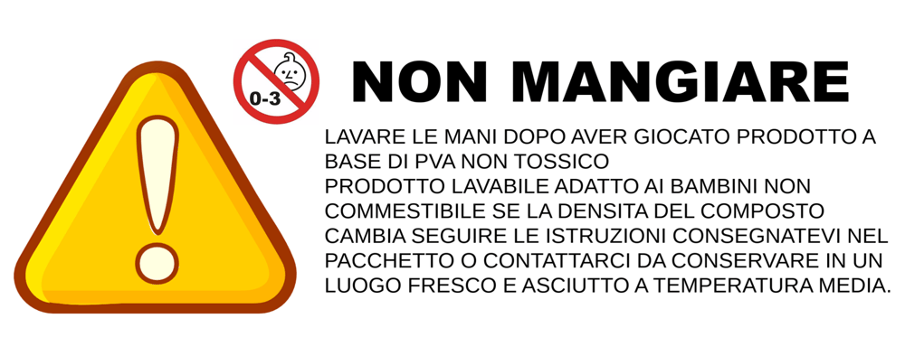 Image of ETICHETTE WARNINGS DA APPLICARE SU SLIME