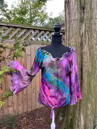 Bell sleeve tie front blouse Medium 