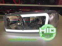 Image 2 of 99-06 Sierra/Yukon Gen 2 Headlights with LED Strip