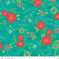 Image 1 of Wildflower Boutique Teal Floral