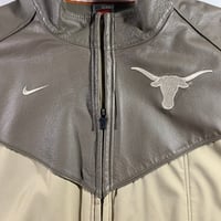 University of Texas Longhorns Team Issued Partial Pig Skin Leather Nike Jacket