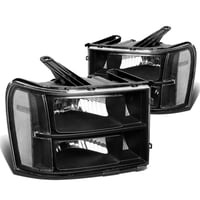 Image 2 of 07-13 Sierra Black Headlights