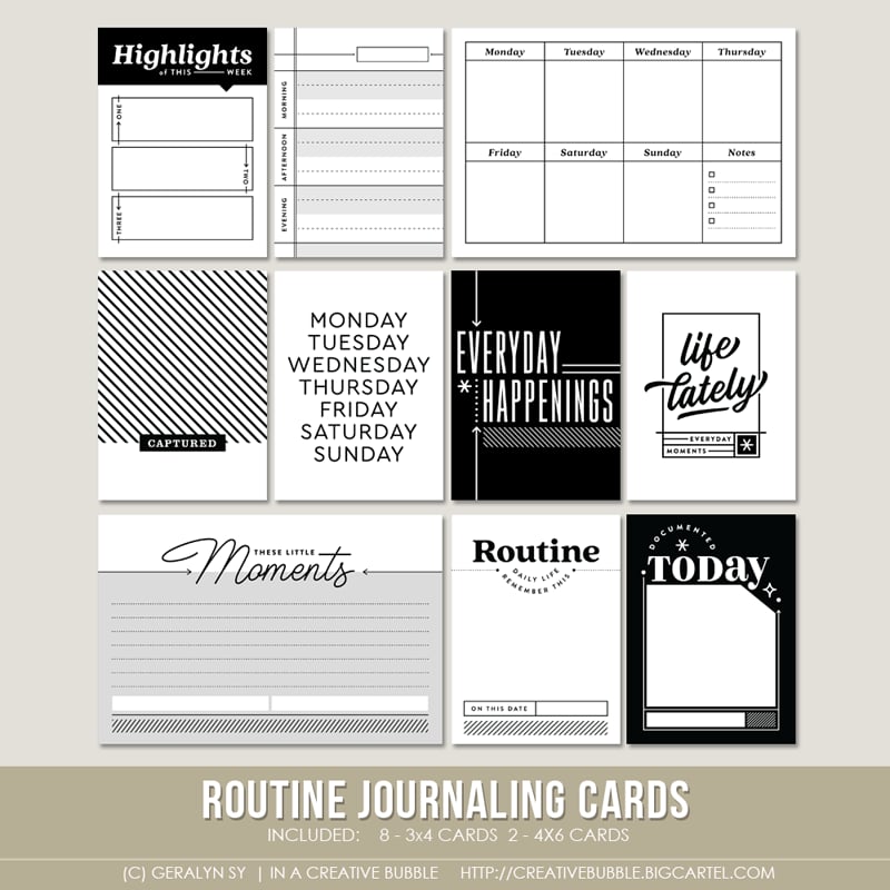 Image of Routine Journaling Cards (Digital)