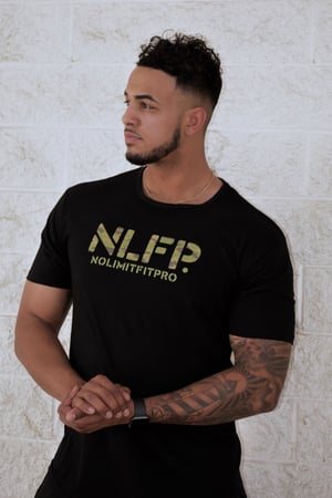 Image of NLFP CAMO TEE SHIRT BLACK 