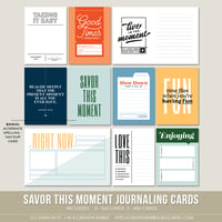 Image 1 of Savor This Moment Journaling Cards