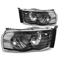 Image 2 of 02-05 Dodge Ram Black Headlights