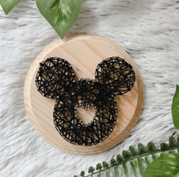 Mickey Mouse String Art Plaque