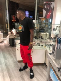 Image 2 of GIGPS RED LETTERMAN LOGO SWEATPANTS (Multi Colors)