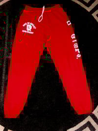 Image 3 of GIGPS RED LETTERMAN LOGO SWEATPANTS (Multi Colors)