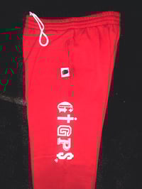 Image 4 of GIGPS RED LETTERMAN LOGO SWEATPANTS (Multi Colors)