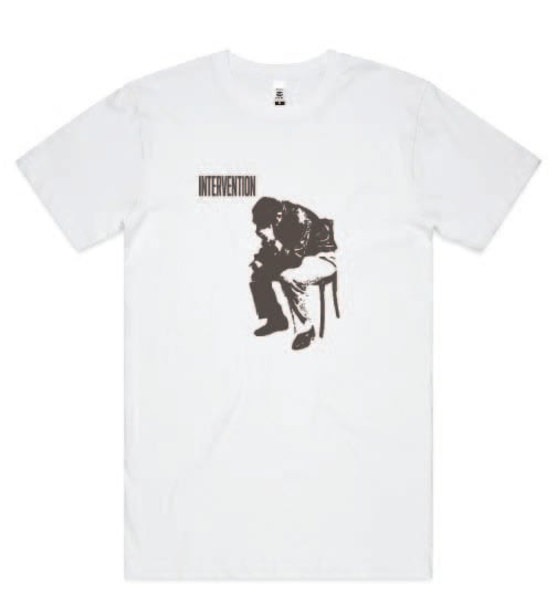 Image of Intervention tshirt- white [pre-order]