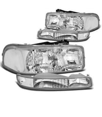 Image 1 of 99-06 GMC Sierra Clear Head Lights
