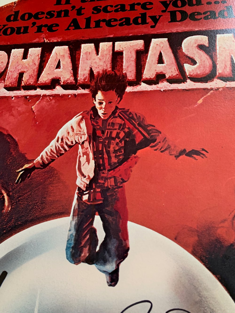 1979 PHANTASM Original Linen Backed U.S. One Sheet Movie Poster Signed by Reggie Bannister