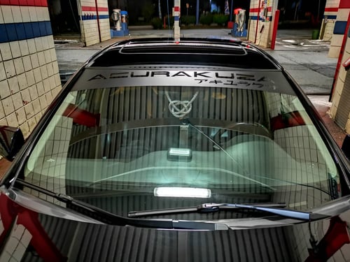 Image of Upper Windshield Banner with Kanji