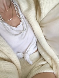 Image 4 of Soft Cream Beaded Necklace 