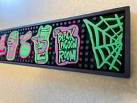 Image 4 of THIRSTY MONSTERS 2nd Round 23.5" x 4" Heavy-Duty Bar Rail Mat