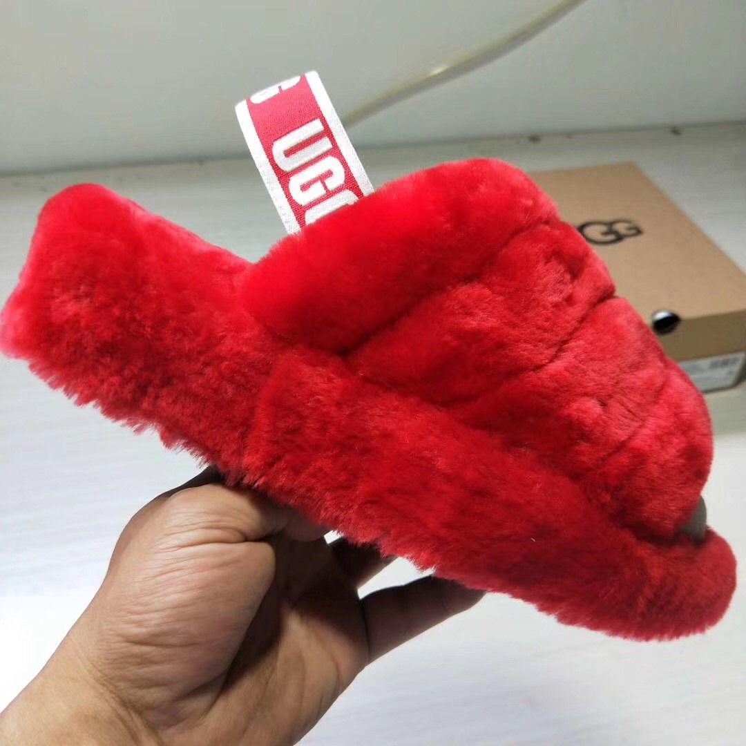 red ugg fluff yeah