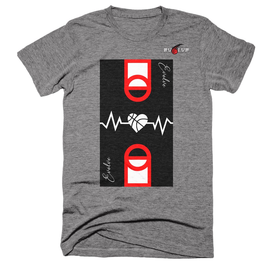 Image of Grey Evolve Heartbeat Shirt