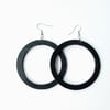 Wood Hoop Earrings