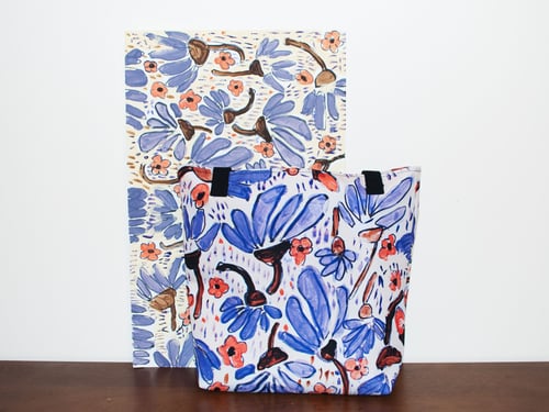 Image of Purple flowers tote bag