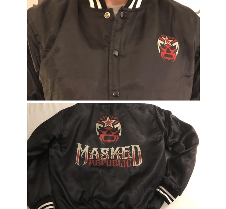 Image of Legends of Lucha Libre brand Masked Republic logo jacket