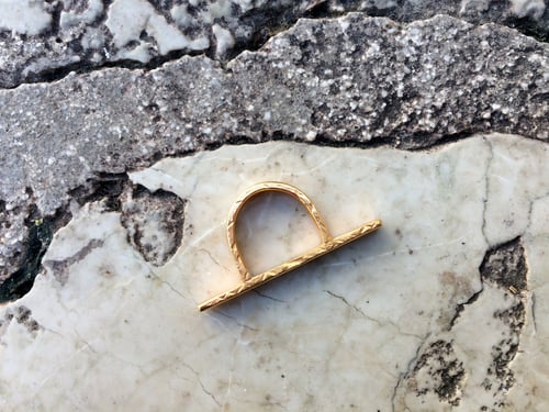 Image of "A golden dovecote.." plain gold plated silver ring · ЗОЛОТАЯ ГОЛУБЯТНЯ..  ·