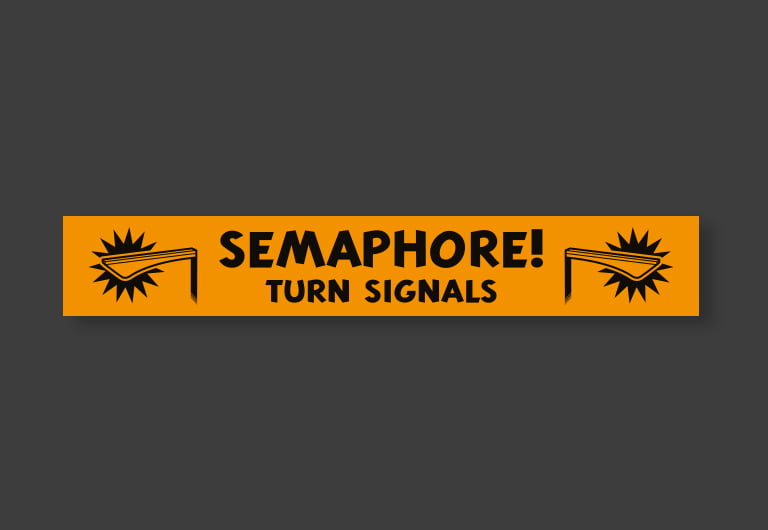 Image of Semaphore Turn Signals magnet or sticker