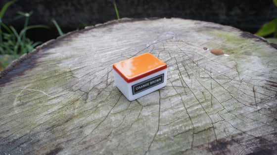 Image of A2 Premium Orange Brown Mahjong Set