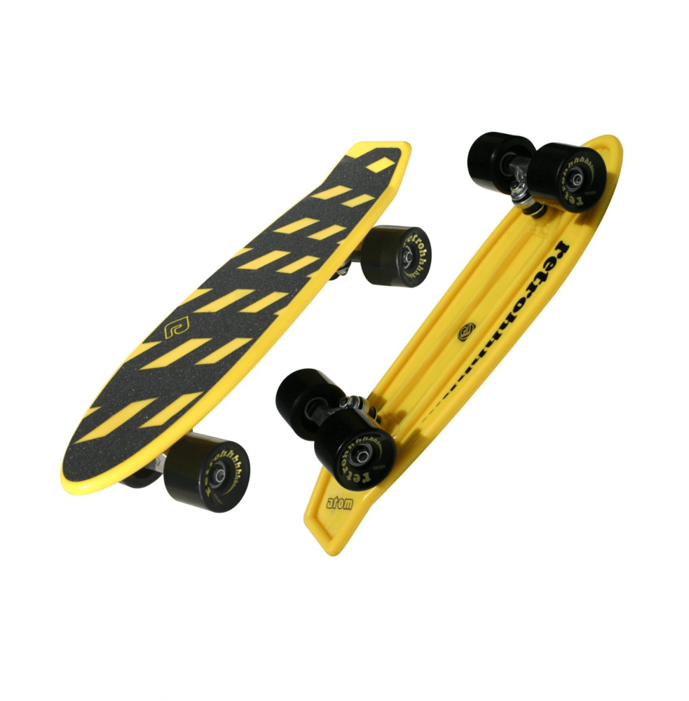 Image of Atom 21" Mini-Retroh Molded Skateboard -Yellow