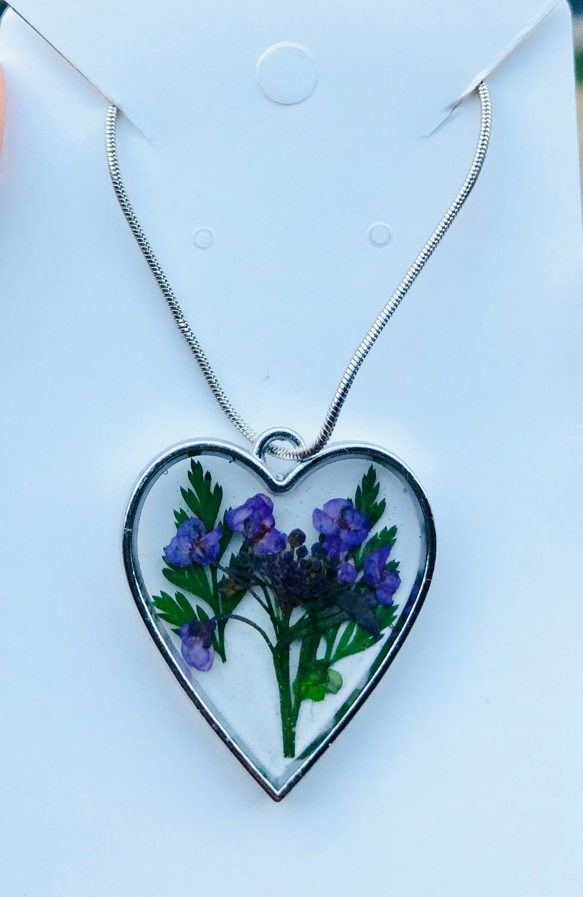 Image of Purple Heart necklace 