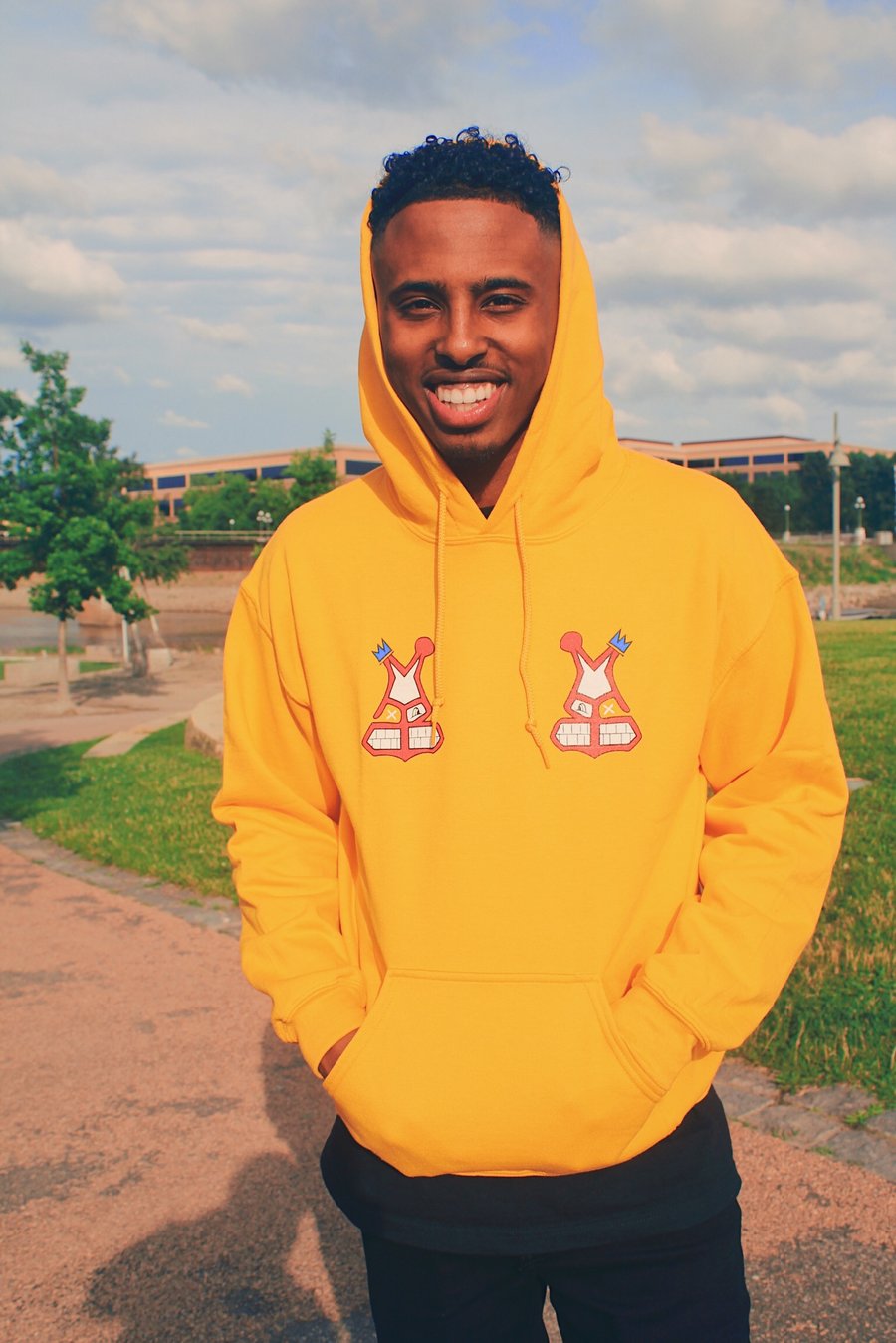 Image of MAB Face Gold Hoodie