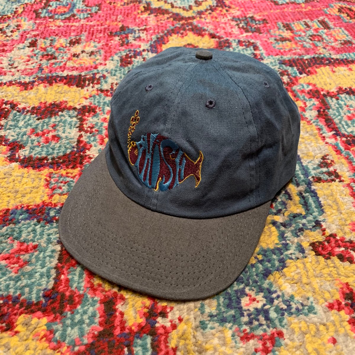 Phish Original Vintage 1990's Hat! Brand NEW! - Teal/Grey | Dead Hats