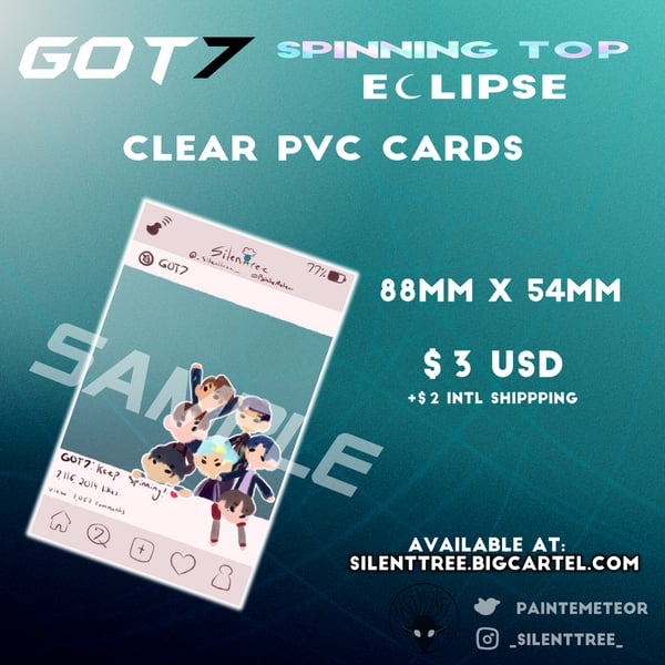 Image of [GOT7] Spinning Top Clear PVC Card