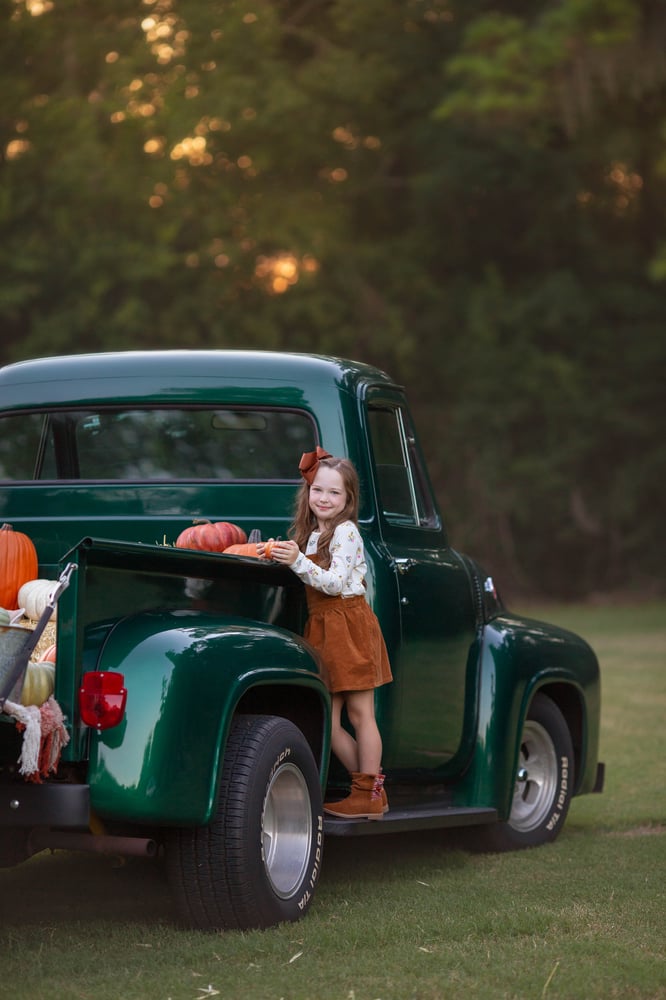 Image of Vintage GREEN Truck Christmas