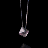 Image 2 of STABILITY #2 necklace // Light Purple Fluorite crystal