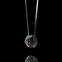 Image 3 of STABILITY #2 necklace // Light Purple Fluorite crystal